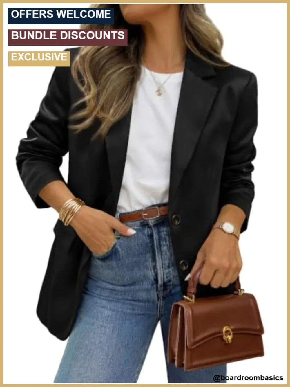 Satin Long Sleeve Blazer Women Lapel Button Front Pockets Work